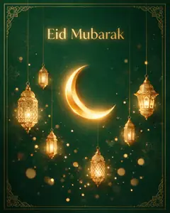 An Eid greeting card made with Peeka